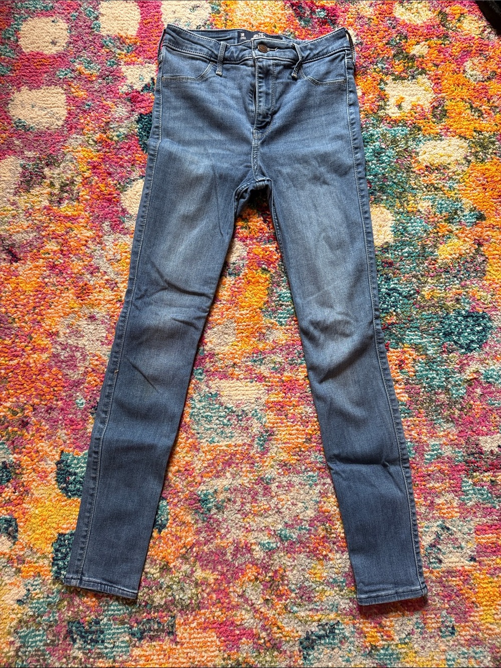 Hollister Women's Dark Blue Skinny Jeans